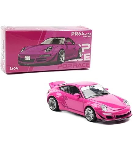 997 LBWK Pink Pig CarLoverDiecast Special Edition with Decals 1/64